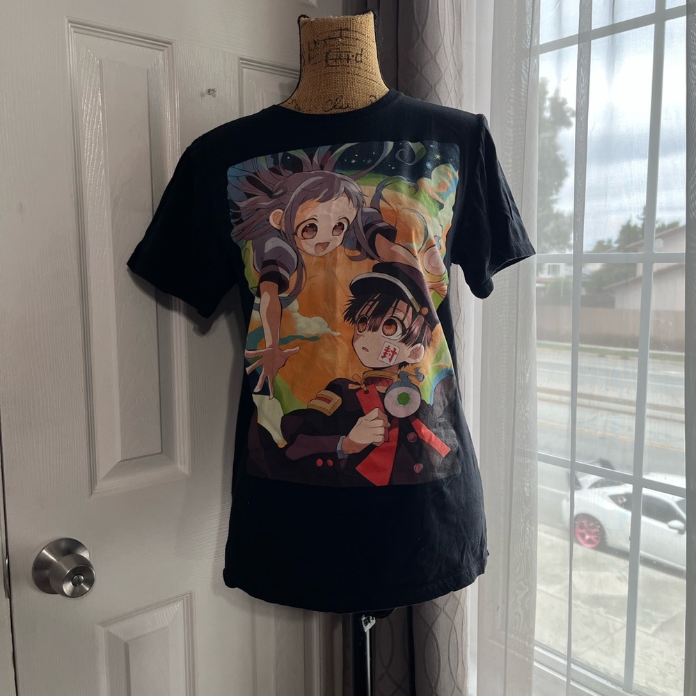 Anime Black Graphic T-Shirt
